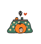 manpuku商店の冬・年末年始 みかんスタンプ（個別スタンプ：25）