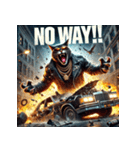 凶悪にゃんこ無双（個別スタンプ：5）