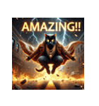 凶悪にゃんこ無双（個別スタンプ：9）