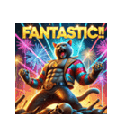 凶悪にゃんこ無双（個別スタンプ：10）