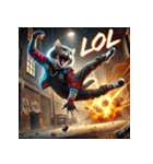 凶悪にゃんこ無双（個別スタンプ：11）