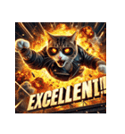 凶悪にゃんこ無双（個別スタンプ：13）