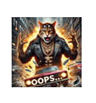 凶悪にゃんこ無双（個別スタンプ：14）