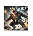 凶悪にゃんこ無双（個別スタンプ：19）