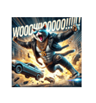 凶悪にゃんこ無双（個別スタンプ：20）