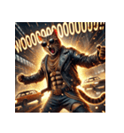 凶悪にゃんこ無双（個別スタンプ：24）