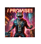 凶悪にゃんこ無双（個別スタンプ：28）