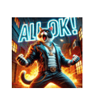 凶悪にゃんこ無双（個別スタンプ：32）