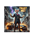 凶悪にゃんこ無双（個別スタンプ：34）