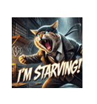 凶悪にゃんこ無双（個別スタンプ：35）