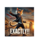 凶悪にゃんこ無双（個別スタンプ：38）