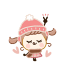 おめかしレディ♡冬（個別スタンプ：4）