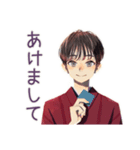 無難な男性の冬★日常スタンプ（個別スタンプ：9）