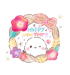 あけおめ❤️年末年始年賀状❤️シマエナガ27（個別スタンプ：1）