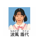 ⚫架空の証明写真で日常会話【ネタ/シュール（個別スタンプ：9）