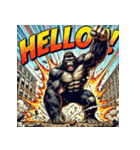 ゴリラスマッシュ！！（個別スタンプ：2）