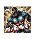 ゴリラスマッシュ！！（個別スタンプ：4）