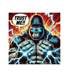 ゴリラスマッシュ！！（個別スタンプ：14）