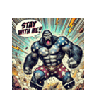 ゴリラスマッシュ！！（個別スタンプ：16）