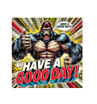 ゴリラスマッシュ！！（個別スタンプ：22）