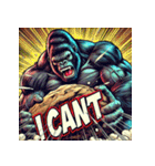 ゴリラスマッシュ！！（個別スタンプ：32）