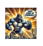 ゴリラスマッシュ！！（個別スタンプ：40）