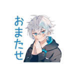 待ち合わせ★パーカー男子（個別スタンプ：16）