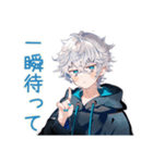 待ち合わせ★パーカー男子（個別スタンプ：19）
