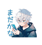 待ち合わせ★パーカー男子（個別スタンプ：22）