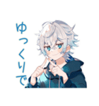 待ち合わせ★パーカー男子（個別スタンプ：25）