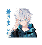 待ち合わせ★パーカー男子（個別スタンプ：38）