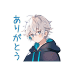 待ち合わせ★パーカー男子（個別スタンプ：40）