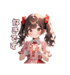 甘やかしすぎ注意♡あまあまガール（個別スタンプ：10）