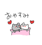 ラブとラブハートくまちゃん（個別スタンプ：6）