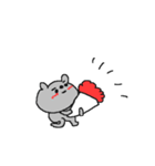 ラブとラブハートくまちゃん（個別スタンプ：25）