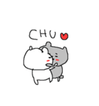 ラブとラブハートくまちゃん（個別スタンプ：33）