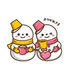 カラフル雪だるま【第6弾】冬を感じる（個別スタンプ：6）