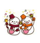 カラフル雪だるま【第6弾】冬を感じる（個別スタンプ：10）