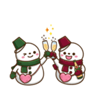 カラフル雪だるま【第6弾】冬を感じる（個別スタンプ：13）