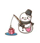 カラフル雪だるま【第6弾】冬を感じる（個別スタンプ：16）