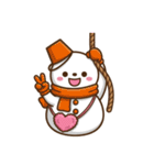 カラフル雪だるま【第6弾】冬を感じる（個別スタンプ：28）