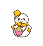 カラフル雪だるま【第6弾】冬を感じる（個別スタンプ：30）