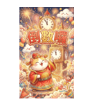 金光キラキラ超萌え財神猫-祭りで金持ちに（個別スタンプ：2）