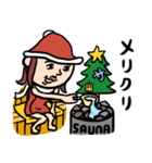 サウナ女子★年末年始2025【復刻版】（個別スタンプ：8）