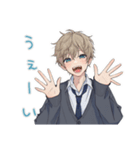 毎日使える★茶髪DKの日常（個別スタンプ：34）