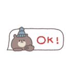冬のあいさつ◎ちびっこくまさん #2（個別スタンプ：6）