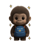 フサフサゴリラの情緒（個別スタンプ：12）