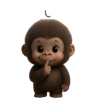 フサフサゴリラの情緒（個別スタンプ：31）