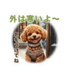トイプードルの冬のことば（個別スタンプ：2）