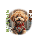 トイプードルの冬のことば（個別スタンプ：4）